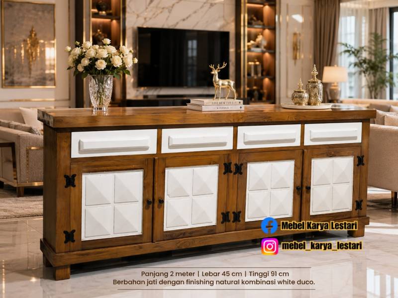 BIFET JATI MINIMALIS HEXAGONAL 2METER