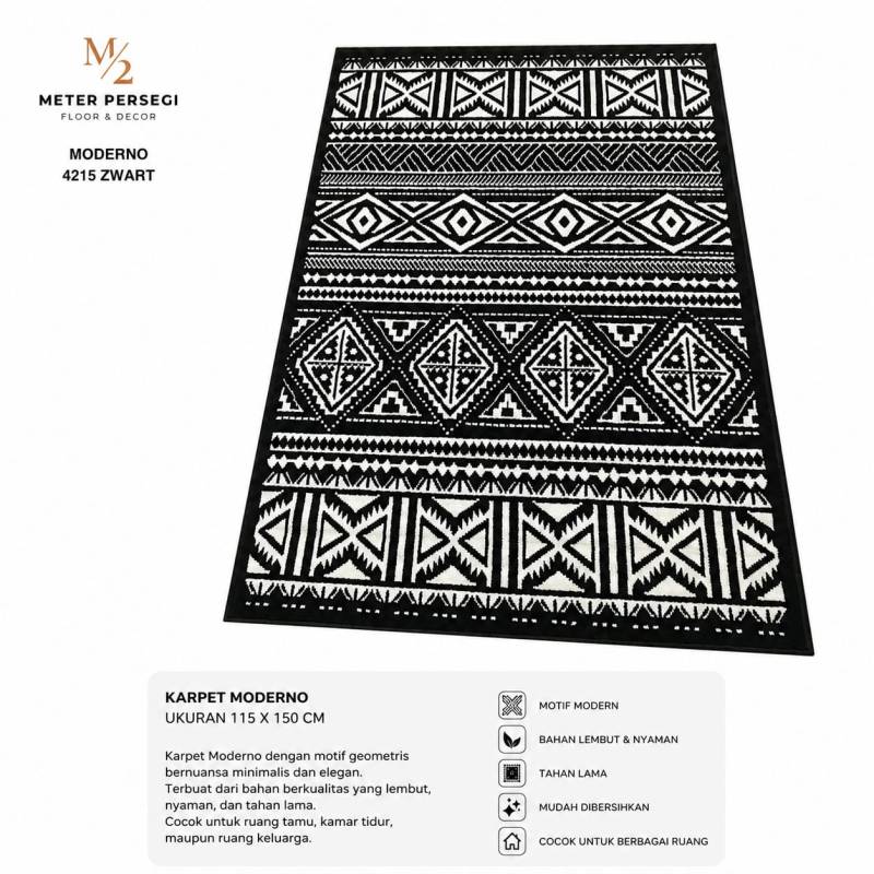 KARPET MODERNO 115X150 MONOCHROM