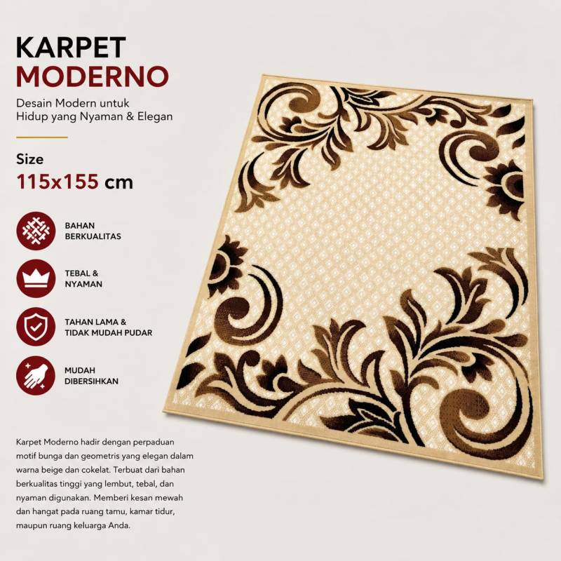 KARPET MODERNO 115X150 COCHO