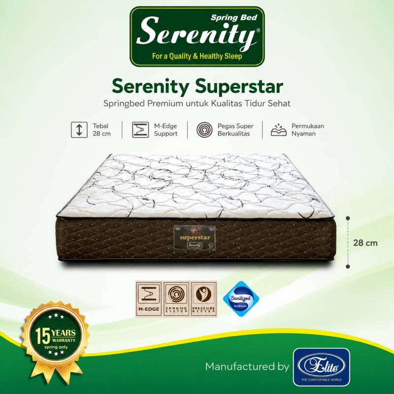 SPRINGBED SERENITY SUPERSTAR 120X200