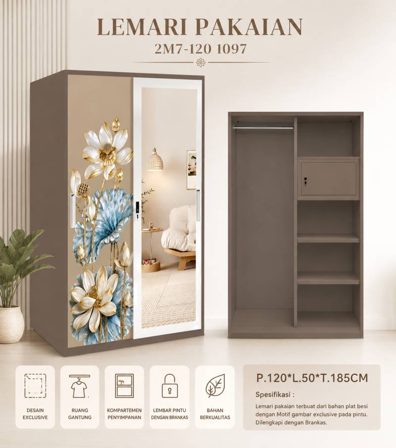 LEMARI BESI P2 120 BYC