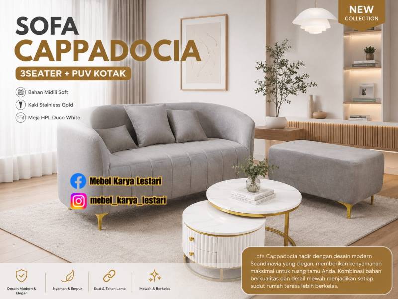 Sofa Cappadocia 3seat+ puv