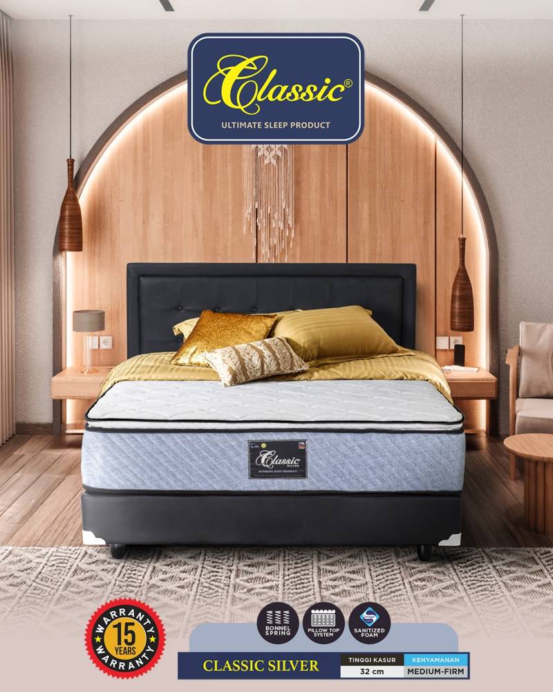 SPRINGBED ELITE CLASSIC SILVER 180X200