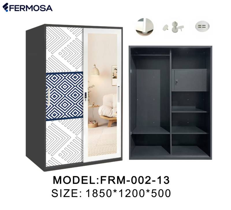 LEMARI BESI 2P SLIDING 120CM ACS-FRM-02-13