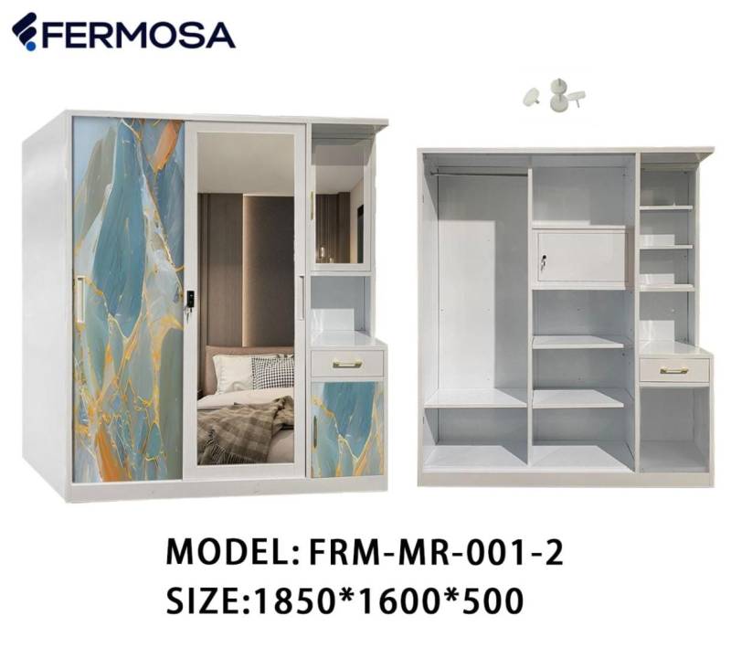 LEMARI BESI+MEJA RIAS 160SLD FRM-MR 01-2