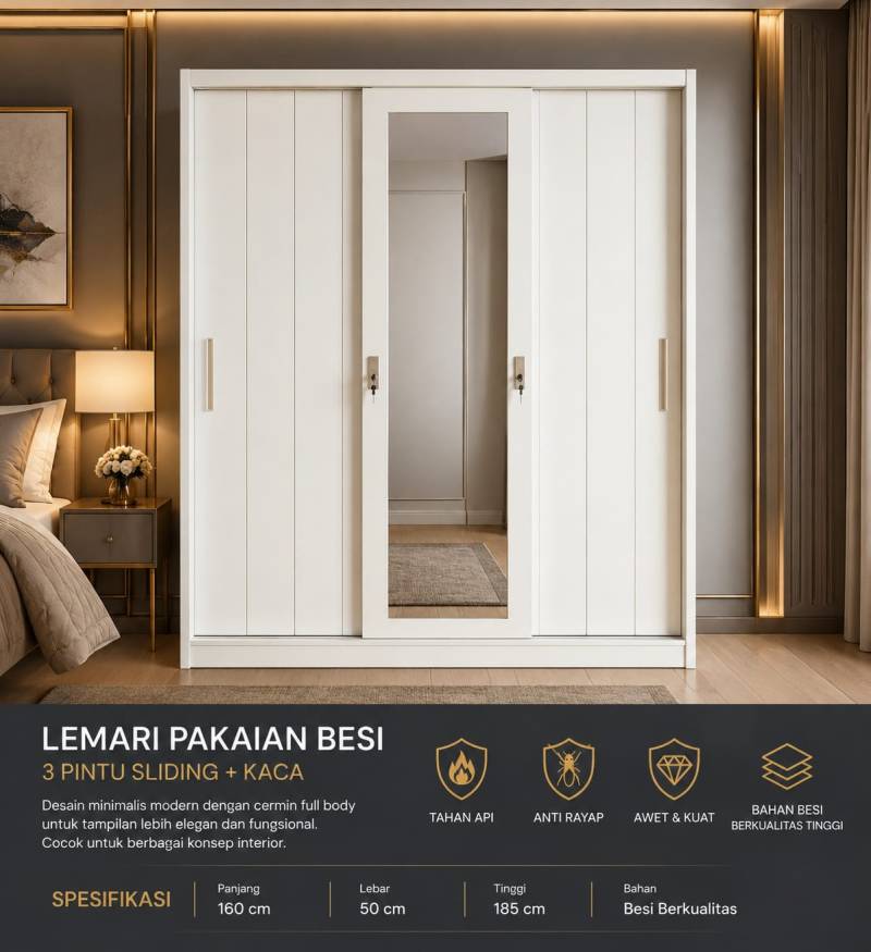 LEMARI BESI P3 LB 3344