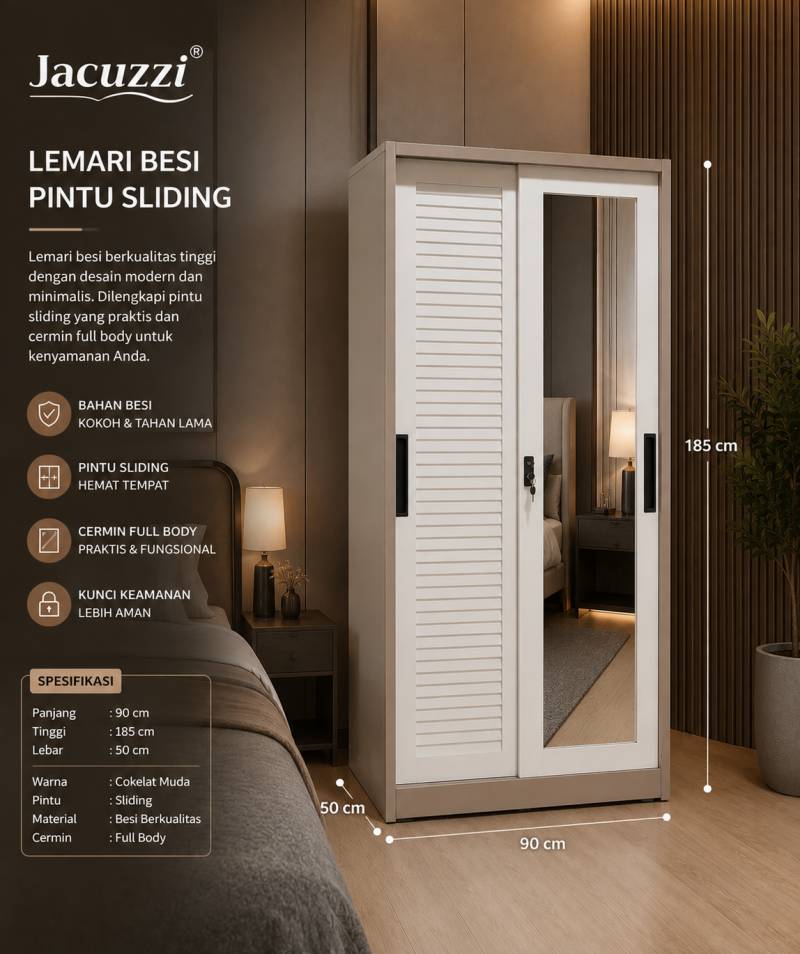 LEMARI BESI JACUZZI P2 90 SLD-CKT