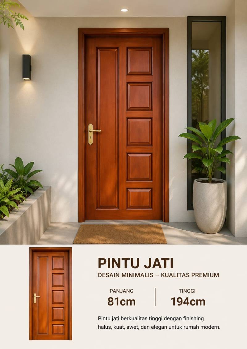 PINTU RUMAH MINIMALIS SERI A