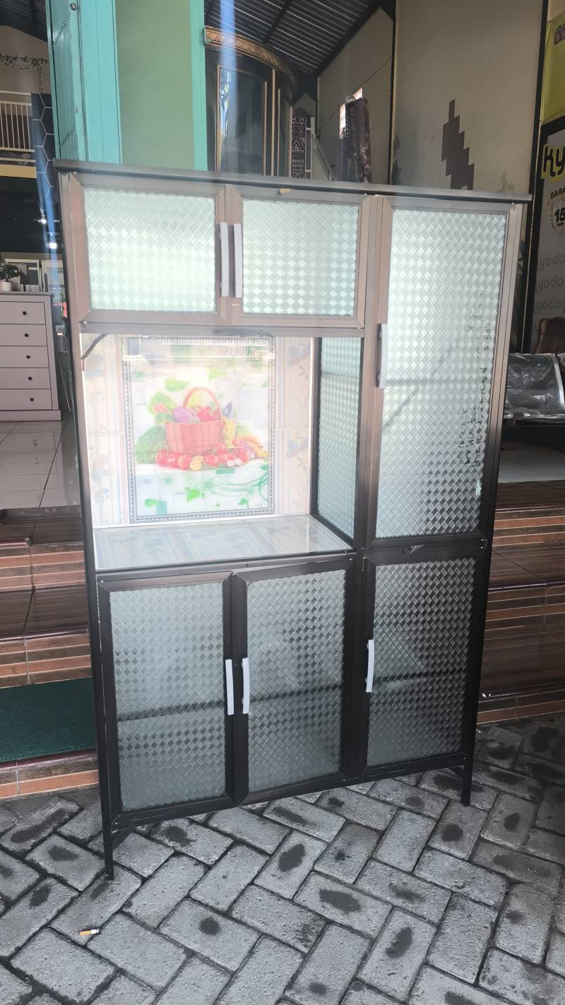 RAK PIRING ALMUNIUM BROWN