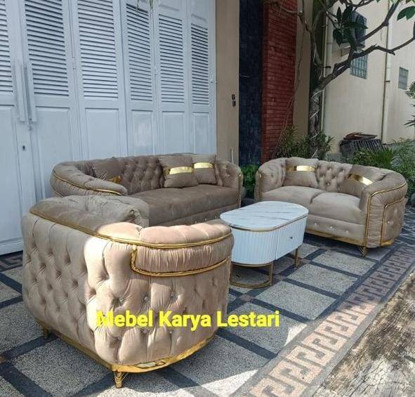 SOFA TURKEY 321+MEJA HPL