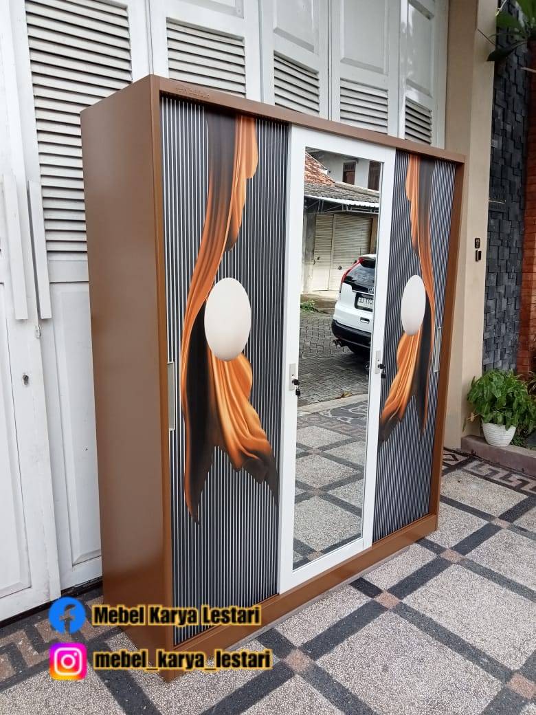 LEMARI BESI P3 160CM SLIDING WJY