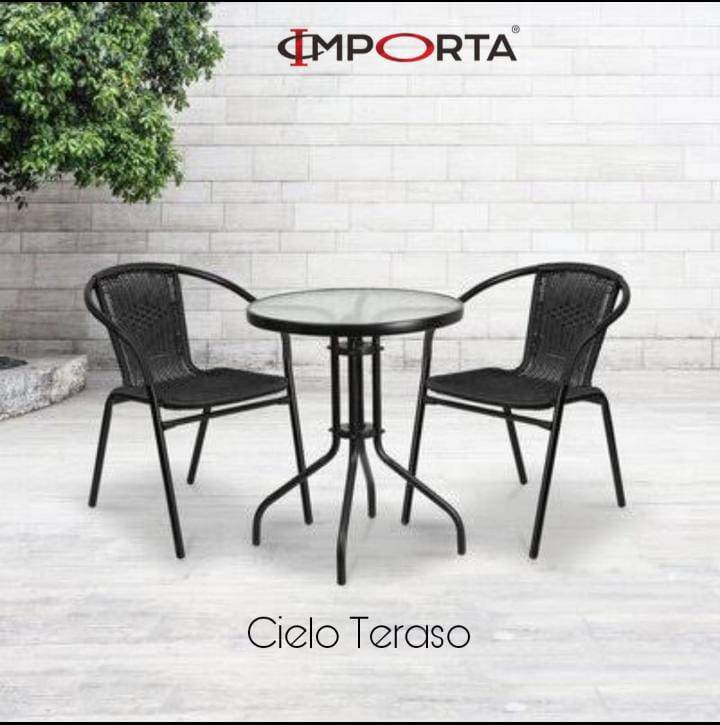 KURSI TERAS CIELLO TERASO HITAM IMPORTA 