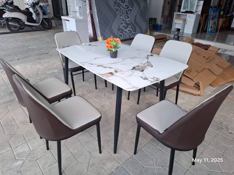 MEJA MAKAN MADISON GRANITE 6K