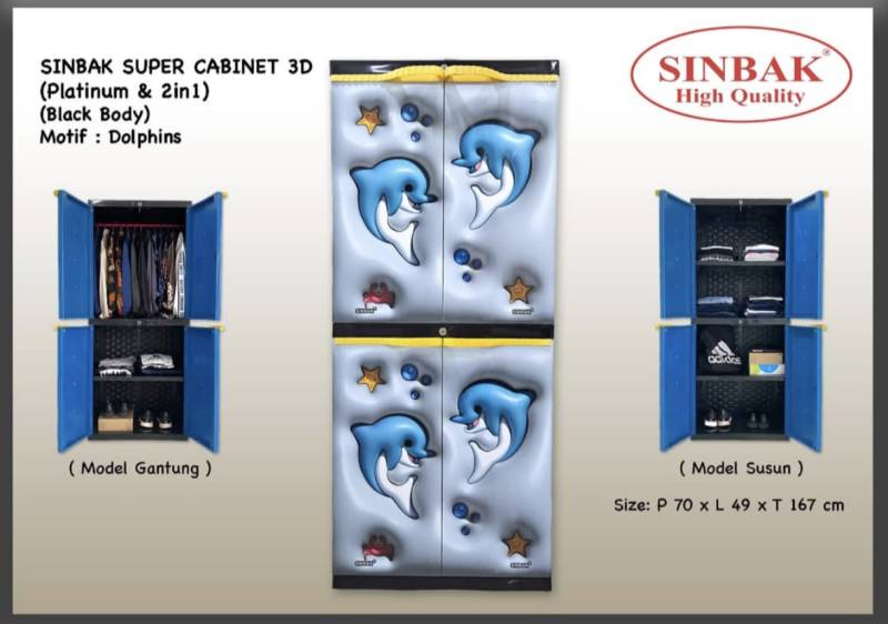 LEMARI PLASTIK DOLPHIN SINBAK SCP