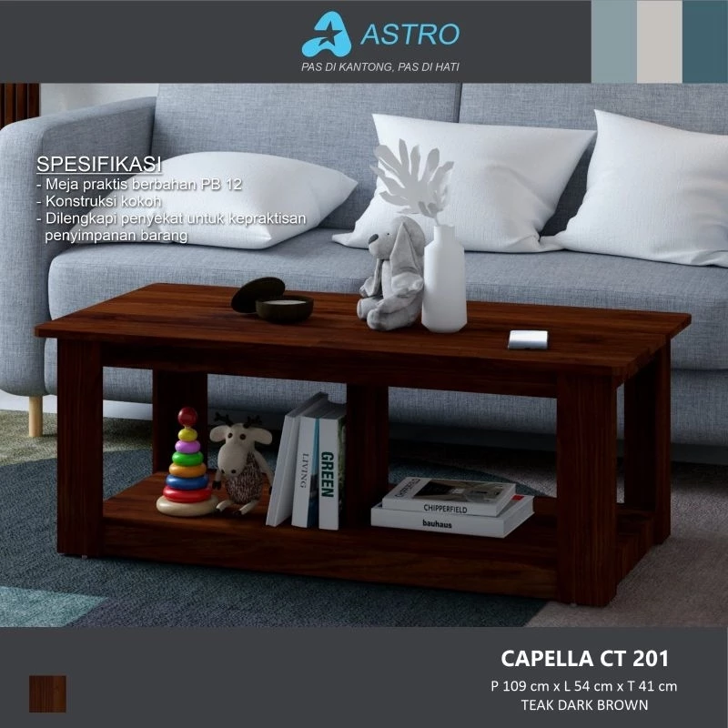 MEJA CAPELLA CT 2 DARK BROWN