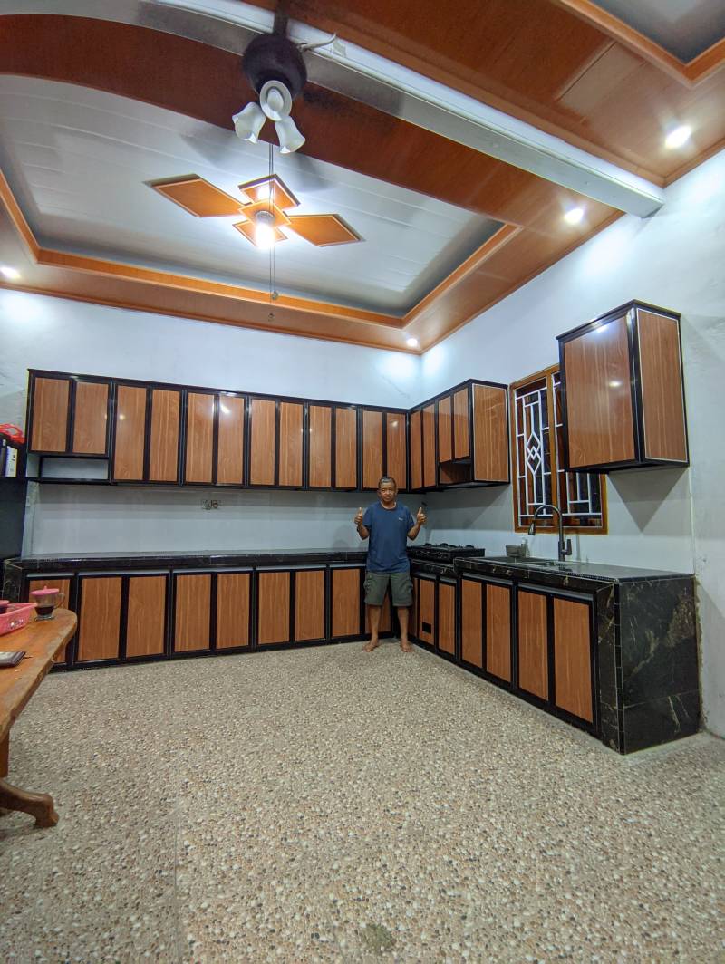 KITCHEN SET ALMUNIUM ACP CUSTOM SIZE