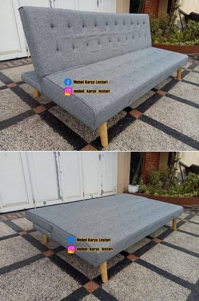 SOFABED 2IN1 RETRO GREY